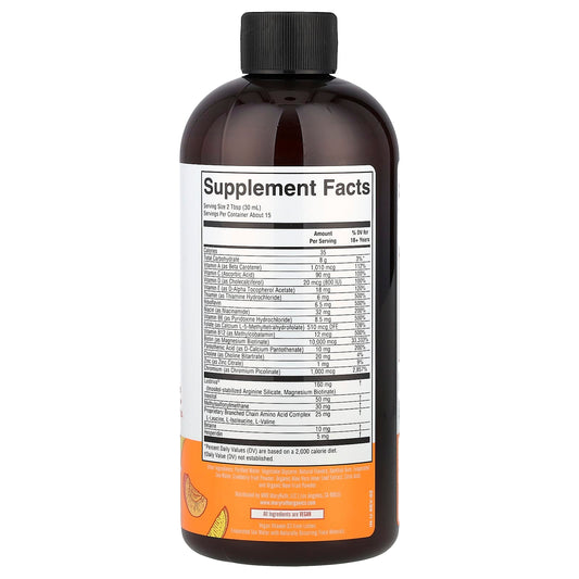 Liquid morning - multivitamin + hair growth | peach mango |(100% Vegan)